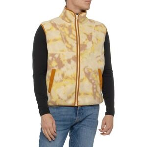 Toad&Co Men Campo Fleece Vest Sz XL Barley Tie Dye‎ Zip Up Jacket Outdoor
